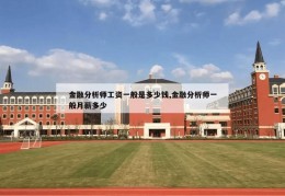 金融分析师工资一般是多少钱,金融分析师一般月薪多少