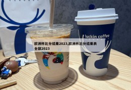 欧洲杯比分结果2023,欧洲杯比分结果表全部2023