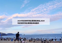 2024年欧洲杯预选赛赛程表格,2024年欧洲杯预选赛赛程表格图片