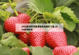 2024欧洲杯完整赛程表格图片下载,2024欧洲杯杯