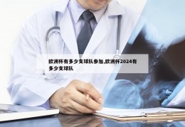 欧洲杯有多少支球队参加,欧洲杯2024有多少支球队