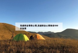 交通安全事故心得,交通安全心得体会500字免费