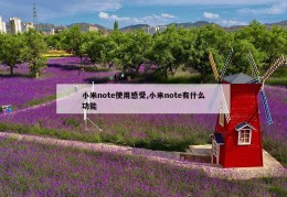 小米note使用感受,小米note有什么功能